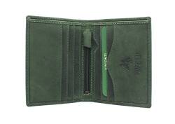 VISCONTI kompakte Brieftasche Arrow, geöltes Leder mit RFID-Schutz 705 Öl Grün von VISCONTI