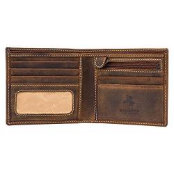 Visconti Hunter Leather Wallet Shield 707 RFID Protection, Oil Tan, Einheitsgröße, Klassisch von VISCONTI
