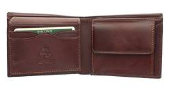 Visconti Monza Kollektion Lazio Brieftasche, Herren, pflanzlich gegerbtes Leder mit RFID-Schutz MZ4 Braun von VISCONTI