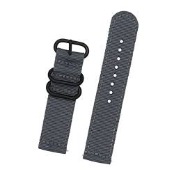 VISIYUBL 18mm 24mm 22mm 20mm Nylon Sport Ersatzgurtband for Samsung Galaxy Fit for Gang S3 S2. Uhrband Männer Armbandband Ringschnalle (Color : 5, Size : 22mm) von VISIYUBL