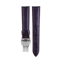 VISIYUBL 22mm 18mm 20mm Uhren-Bands for Watch-Frau Calf Lederband Fit for Tissot Lady T099 T050 T085 T055 T02 Armbandarmband (Color : Gray, Size : 22mm) von VISIYUBL