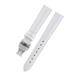 VISIYUBL 22mm 18mm 20mm Uhren-Bands for Watch-Frau Calf Lederband Fit for Tissot Lady T099 T050 T085 T055 T02 Armbandarmband (Color : Orange, Size : 18mm) von VISIYUBL