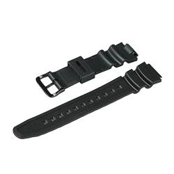 VISIYUBL Armband Gürtel Uhrenzubehör Uhrenarmbänder Harzband for Modell AE-1200/1000W-1300WH/W-216H-F-108WH/SGW500 (Color : Black, Size : 18mm) von VISIYUBL