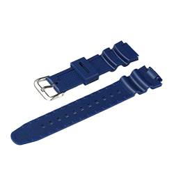 VISIYUBL Armband Gürtel Uhrenzubehör Uhrenarmbänder Harzband for Modell AE-1200/1000W-1300WH/W-216H-F-108WH/SGW500 (Color : Blue Light Blue, Size : 18mm) von VISIYUBL