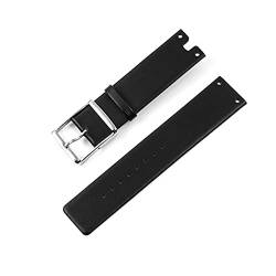 VISIYUBL Damenuhr-Bands Fit For CK K94231. Leder Weiche Dauerhafte Passform For Calvin Klein Strap Armbands 2 2mm Weiße Schwarze Braune Rote Männer (Color : Black, Size : 22mm) von VISIYUBL