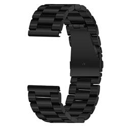 VISIYUBL Edelstahl Armband Fit for Samsung Fit for DW Uhren 16mm 18mm 20mm 22mm 24mm Männer Frauen Uhrenarmband Metallband Handgelenk Armband Silber (Color : 3, Size : 24mm) von VISIYUBL
