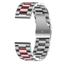 VISIYUBL Edelstahl Armband Fit for Samsung Fit for DW Uhren 16mm 18mm 20mm 22mm 24mm Männer Frauen Uhrenarmband Metallband Handgelenk Armband Silber (Color : 43 EU, Size : 18mm) von VISIYUBL