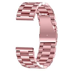 VISIYUBL Edelstahl Armband Fit for Samsung Fit for DW Uhren 16mm 18mm 20mm 22mm 24mm Männer Frauen Uhrenarmband Metallband Handgelenk Armband Silber (Color : 5, Size : 22mm) von VISIYUBL