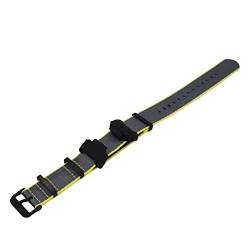 VISIYUBL GD-110/100/120 GA-100/110/400 DW-5600 GW-6900 Nylon fit for NATO Watchband Black Schnalle Armband Bandgurt mit Adaptern, die for Casio geeignet sind (Color : B5) von VISIYUBL