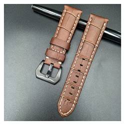 VISIYUBL Lederarmband Fit for Panirtei 18mm 20mm 22mm Männer Uhren Zubehör Klassische Männer Watch Strap Leder (Color : C, Size : 22mm) von VISIYUBL