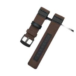 VISIYUBL Nylon Leder Uhrenarmband Fit for Jeep 20mm 22mm 24mm Männer Watch Strap Army Green Leder Armband Armbanduck Zubehör (Color : B5, Size : 20mm) von VISIYUBL