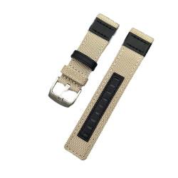 VISIYUBL Nylon Leder Uhrenarmband Fit for Jeep 20mm 22mm 24mm Männer Watch Strap Army Green Leder Armband Armbanduck Zubehör (Color : S4, Size : 24mm) von VISIYUBL