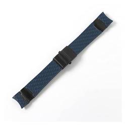 VISIYUBL Uhrband Armband Kieselgel-Uhr-Uhr-Band Fit for Ulysse Fit for Nardin TAUCHER Wasserdichte Gummi Uhr Strap Sport 22mm Mann Schwarz Blau Braun (Color : Blue 1 black, Size : 22mm strap only) von VISIYUBL