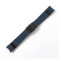 VISIYUBL Uhrband Armband Kieselgel-Uhr-Uhr-Band Fit for Ulysse Fit for Nardin TAUCHER Wasserdichte Gummi Uhr Strap Sport 22mm Mann Schwarz Blau Braun (Color : Blue 1 black, Size : 22mm with buckle) von VISIYUBL