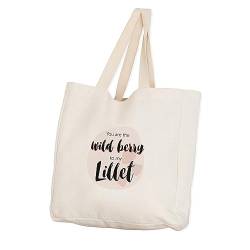 VISUAL STATEMENTS - Lillet Stofftasche - Tragetasche mit Spruch - Shopper, Einkaufstasche - Lillet Wildberry Tasche von VISUAL STATEMENTS