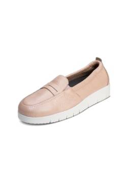 VITAFORM Loafer Damen Leder Weite H - Bequeme und Elegante Damen Schuhe - Leichte Slipper aus italienischem Hirschleder pink/Rose 40 von VITAFORM