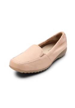 VITAFORM Mokassins Damen Leder Weite H - Bequeme und Elegante Damen Schuhe - Leichte Slipper aus italienischem Hirschleder pink/Rose 40 von VITAFORM