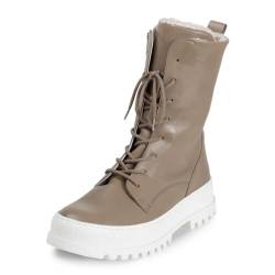 VITAFORM Stiefeletten Damen Winter - Italienisches Veloursleder - Gefütterte Stiefel Damen - Bequeme Schuhe für Herbst und Winter von VITAFORM