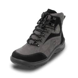 VITAFORM Wanderschuhe für Herren - Wasserabweisende Trekking-Schuhe - Stabiler Halt und maximaler Comfort - Austauschbares Luftpolster-Fußbett - Weite H grau 41 von VITAFORM