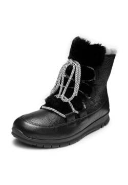 VITAFORM Winterstiefel Damen Gefüttert - Wasserabweisende Winterschuhe Damen - Warme Damen Stiefel Lammfell-Gefüttert für den Winter schwarz 39 von VITAFORM