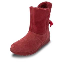 VITAFORM Winterstiefel Damen gefüttert – Gefütterte Stiefel für Damen – Rutschhemmend, Leicht und besonders Warm rot 38 von VITAFORM