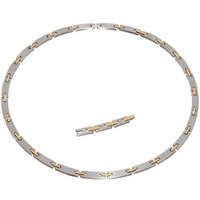 VITALmaxx Edelstahlkette String, Magnetschmuck Halskette Vergoldet Edelstahl Damen Schmuck von VITALmaxx