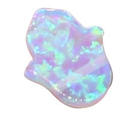 VITINNO Natürlicher Opal-Kristall, geschnitzte Hand, Fatima-Palme, Glücksperle, Traum, Reiki, DIY-Schmuck, Zubehör, Basteldekoration (Color : Light Purple, Size : 8x10x2.5mm-1PC) von VITINNO