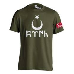 T-Shirt mit Göktürk Türk Flagge Fahne Bozkurt Ayyildiz Tshirt Geschenk Herren Damen Kinder von VIVA WERBUNG