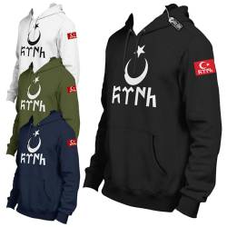 Türk Göktürk Ayyildiz Hoodie Pulli Pullover Türkiye Istanbul Militär Asker Ayyildiz Geschenk Göktürk-Stern von VIVA WERBUNG