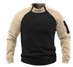 VIVICOLOR Tactical Combat Fleece Pullover Jacke Herren Military Athletic Sport Jumper Tops Army Winddichte Pullover von VIVICOLOR