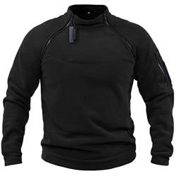 VIVICOLOR Tactical Combat Fleece Pullover Jacke Herren Military Athletic Sport Jumper Tops Army Winddichte Pullover von VIVICOLOR