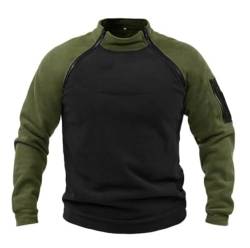 VIVICOLOR Tactical Combat Fleece Pullover Jacke Herren Military Athletic Sport Jumper Tops Army Winddichte Pullover von VIVICOLOR