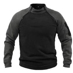 VIVICOLOR Tactical Combat Fleece Pullover Jacke Herren Military Athletic Sport Jumper Tops Army Winddichte Pullover von VIVICOLOR