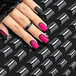 Falsche Nägel 500 Stück Acryl Nail Art Französisch gefälschte Nagelspitzen Klar falsche Nägel für Frauen Mädchen von VIVID STELLA