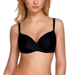 VIVISENCE 3209 Bikini BH Dame Bademode Bikinioberteil Musterlos Bügel EU, Schwarz,70D von VIVISENCE