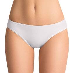 VIVISENCE 4003 Dame Slip Unterhose Niedriger Bund, Weiß,L von VIVISENCE