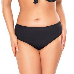 VIVISENCE Dame Bikini-Unterteil Bademode Musterlos Settil EU 3005, Schwarz,44 von VIVISENCE