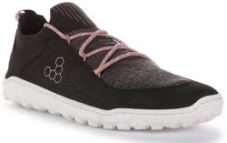 VIVOBAREFOOT Damen Tracker Decon Low FG2 Leather Textile Obsidian Misty Rose Trainer 37 EU von VIVOBAREFOOT