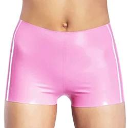 VIYOLI Rosa Latex Gummi Damen Boxershorts Gummi Fetisch Unterhose Handgemacht Höschen,Apfelgrün,XL von VIYOLI