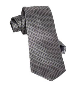 VIZENZO Moderne Herrenkrawatte gepunktet Krawatte Gepunktete Krawatte Tadellosen Stil für jeden Tag Originelle Geschenke für Männer Geometrische Krawatte Blau Kariert, Grau, Blau, Estándar von VIZENZO
