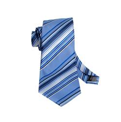 Vizenzo krawatten für herren geschenke für männer Gestreifte Herren-Krawatte, Streifen/Blau/Silber, Estándar von VIZENZO