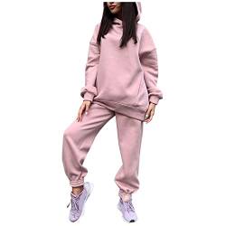 Warehouse Deal Trainingsanzug Sets Damen Casual Langarm Frauen Hoodies Und Hosen Herbst Winter 2 Stück Anzug Set Mit Kapuze Pullover Und Jogger Casual Hoodies Hosen Set Pullover Sweatshirt Mit Kapuze von VJGOAL