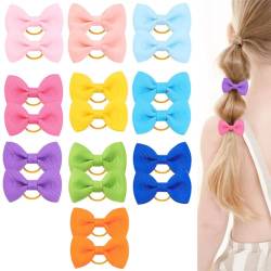 20 Stück Schleife Haarbänder für Kleinkinder, Mädchen Haarbänder und Schleifen, Kleinkind Mädchen Haarbänder, elastische Haarbänder von VJUYSW