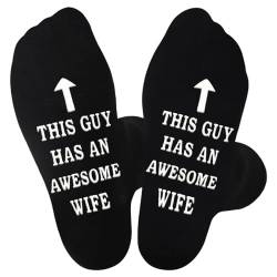 Wadenhohe Socken, Socken für Männer, atmungsaktive Baumwollsocken, rutschfeste Socken, lustige Geschenke für Männer im Teenageralter von VJUYSW