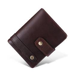 VKEID Geldbörsen Lässige Geldbörse RFID Anti Swipe Multi Card Herren Geldbörse Kurze Clutch Münzbörse Herrentasche Herren-Geldbörse von VKEID