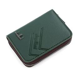 VKEID Kreditkartenhalter Brieftasche Herren Slim Organ Kleines Kartenetui Damen Kartenetui Kreditkartenetui Herren Münzgeldbörse (Color : Green, Size : 7.5x11x2.5cm) von VKEID