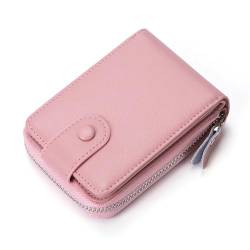 VKEID Kreditkartenhalter Brieftasche Organ Herren- und Damenmodelle eines multifunktionalen Führerscheintaschen-Kartenetuis mit großem Fassungsvermögen (Color : Pink, Size : 11.9x8.3cm) von VKEID