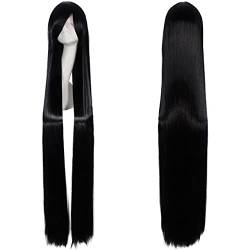 AniBasic 150 Cm Long Straight Black Wigs For Women Universal Cartoon Cosplay Wig AniCostuParty Black Cosplay Wigs 150Cm One Size Long Straight Wig 03 von VLEAP