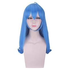 Anime Bilibili Maskottchen 22 33 Perücke Cosplay Kostüm Synthetische Blaue Haare Halloween Party Cosplay Perücken für Frauen + Perückenkappe 340 22 von VLEAP