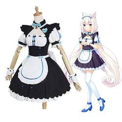 Anime Vanille Cosplay Kostüm Lolita Maid Kleid Rosa Perücke Vanille Katze Neko Maid Uniform Kostüm Übergröße XL Vanille Kleid von VLEAP